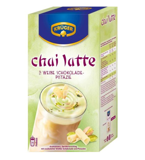 Kruger Chai Latte Ciocolată Albă și Fistic 250g